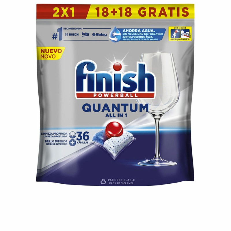 Tablettes pour Lave-vaisselle Finish Quantum (36 Unités)