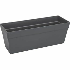 Plant pot Elho Anthracite Dark grey polypropylene Plastic Rectangular Modern 50 cm