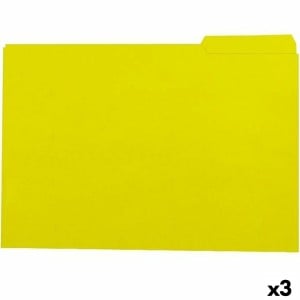 Set of Subfolders Elba Yellow A4 50 Pieces (3 Units)