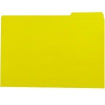 Set of Subfolders Elba Yellow A4 50 Pieces (3 Units)