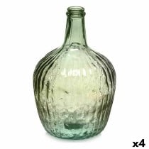 Bouteille 2255/04R-G Vert Rayures 4 L 17 x 29 x 17 cm Décoration (4 Unités)