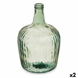 Flasche 2255/08R-CH Champagne Streifen 8 L 22 x 37,5 x 22 cm Dekoration (2 Stück)