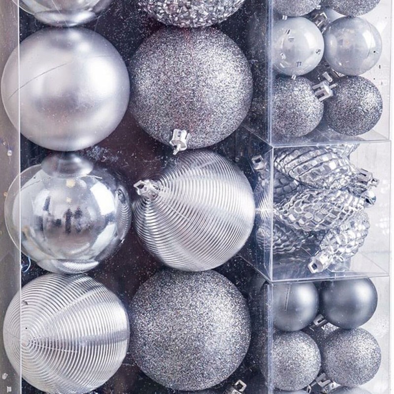 Christmas Baubles Silver (50 Units)