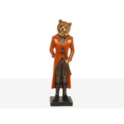 Figurine Décorative Romimex Rouge Résine Tigre Costume 9 x 31 x 8 cm