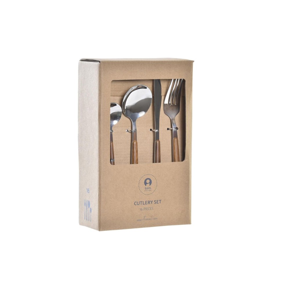 Cutlery DKD Home Decor Silver Natural Stainless steel (3 x 2 x 21 cm)
