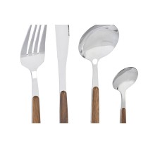 Couverts DKD Home Decor Argenté Naturel Acier inoxydable (3 x 2 x 21 cm)