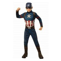 Déguisement pour Enfants Captain America Avengers Rubies 700647_L Bleu Blanc Rouge Argenté Argent L