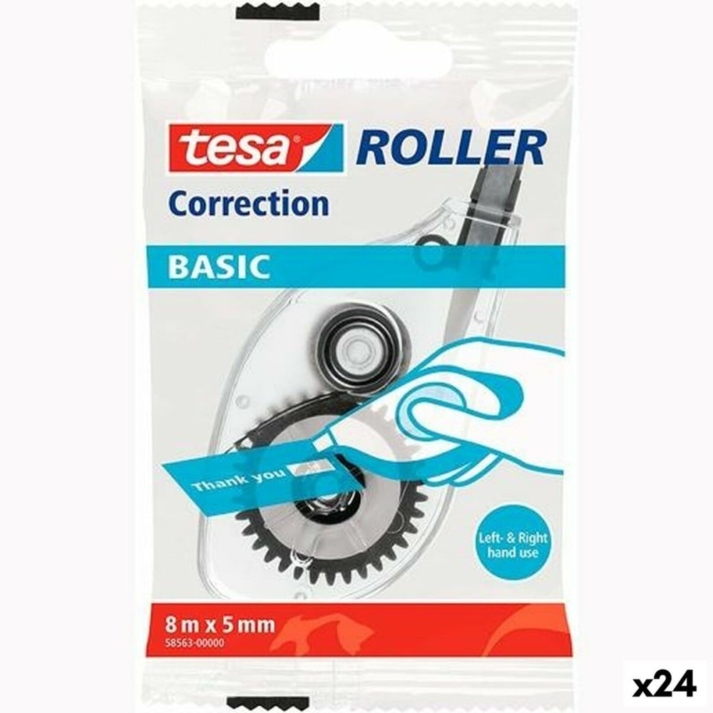 roller correcteur TESA Basic Blanc 5 mm x 8 m (24 Unités)