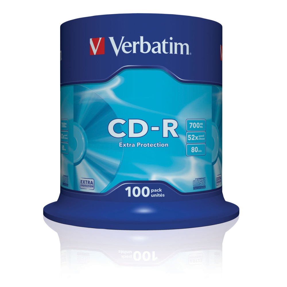 CD-R Verbatim 43411 52x 700 MB (100 Unités)