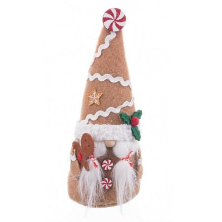 Weihnachtsschmuck Beige Bunt Sand Stoff Mädchen 8 x 6 x 19,5 cm