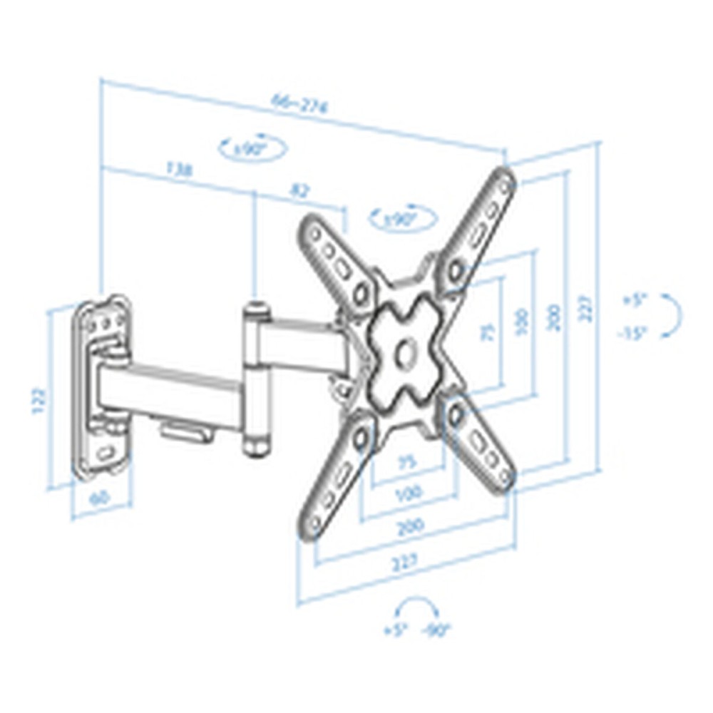 Wandhalterung TooQ TSLP1040T-B 43" 13" 20 kg