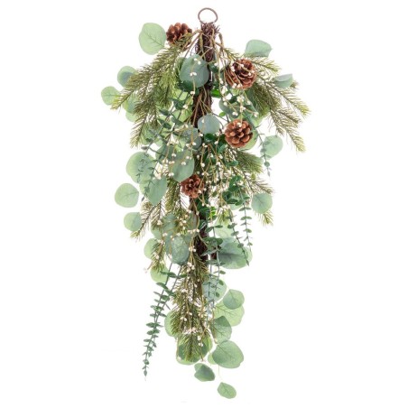 Door Hanger Christmas Green Natural Rattan Plastic 71,12 cm