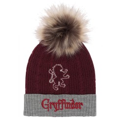 Hat Harry Potter Gryffindor House Fur Pom Burgundy