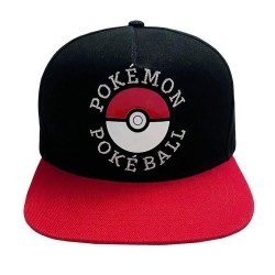 Casquette Unisex Pokémon Trainer 58 cm Noir Rouge Taille unique