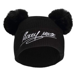 Hut Mickey Mouse Double Pom Schwarz