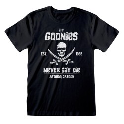 T shirt à manches courtes The Goonies Never Say Die Noir Unisexe