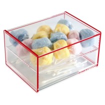 Box with compartments polypropylene (13 x 9,2 x 17,1 cm)