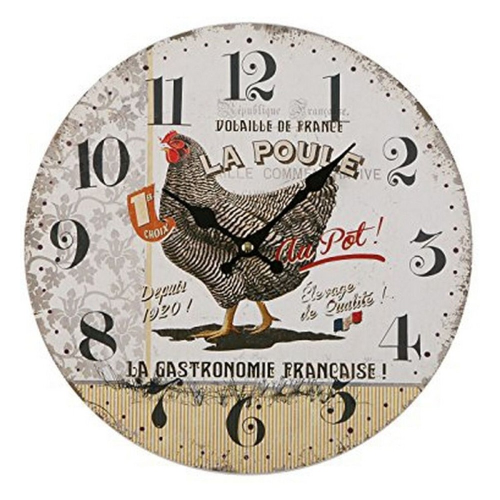 Wanduhr Versa Gallina Kunststoff (5 x 28 x 28 cm)