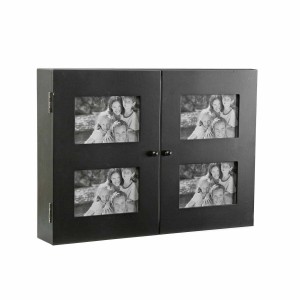 Schlüsselschrank Versa   Schwarz Holz (8,5 x 33 x 46 cm)