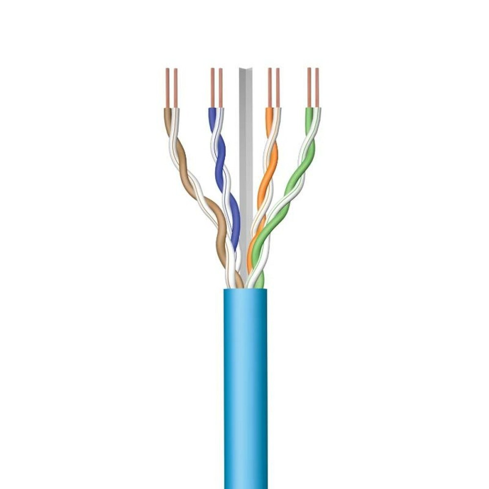 Câble Réseau Rigide UTP 6ème Catégorie Ewent IM1222 Bleu 50 m