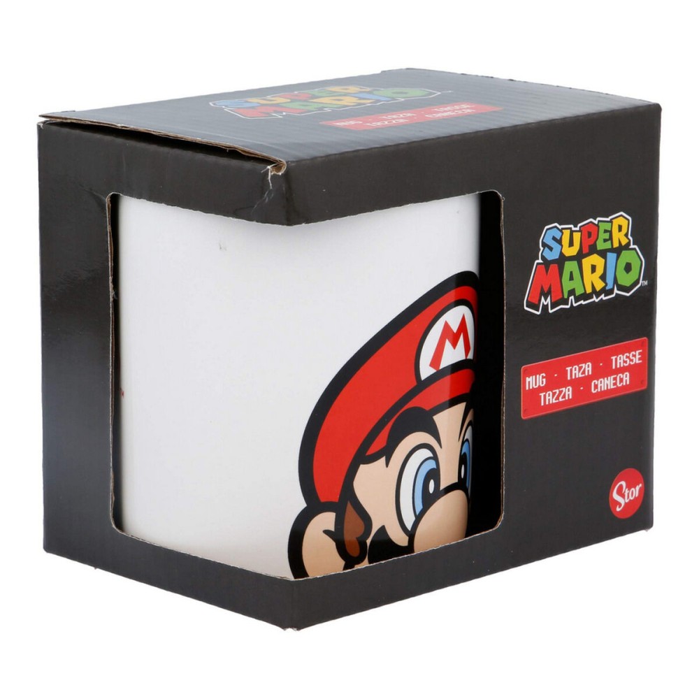 Tasse en Céramique Super Mario Blanc 325 ml Enfant Céramique