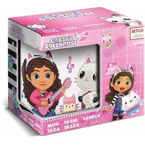 Henkelbecher Gabby's Dollhouse 325 ml aus Keramik Geschenkbox