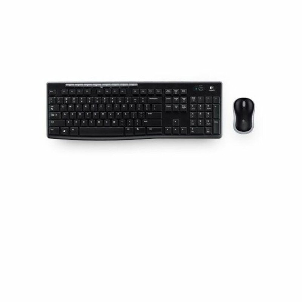 Keyboard and Optical Mouse Logitech 920-004513 2,4 GHz Black Wireless