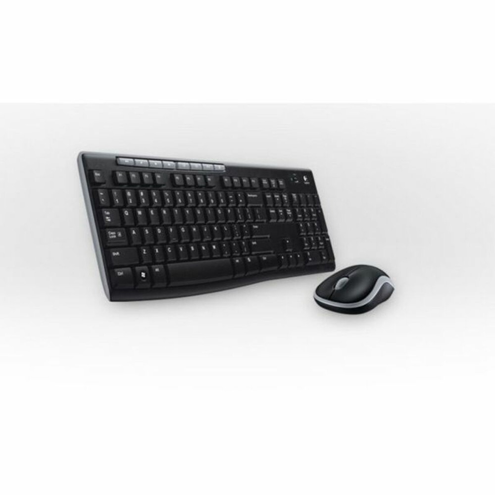 Keyboard and Optical Mouse Logitech 920-004513 2,4 GHz Black Wireless