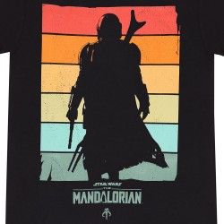 Kurzarm-T-Shirt The Mandalorian Spectrum Schwarz Unisex