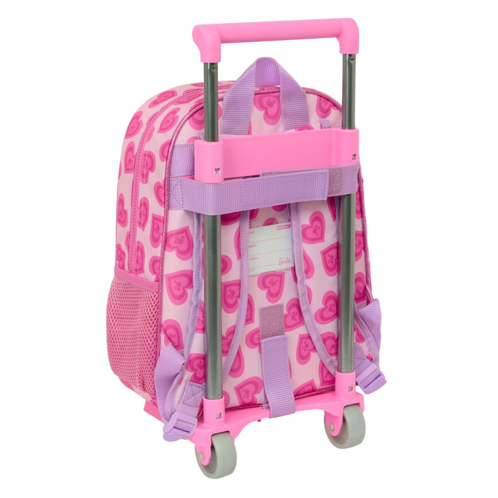 Schulrucksack mit Rädern Barbie Love Rosa 26 x 34 x 11 cm