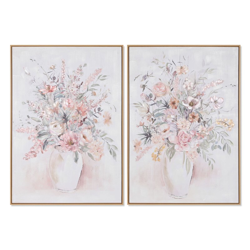 Cadre Home ESPRIT Shabby Chic Vase 70 x 3,5 x 100 cm (2 Unités)