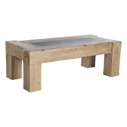 Table Basse Home ESPRIT Sapin Bois MDF 140 x 70 x 46 cm