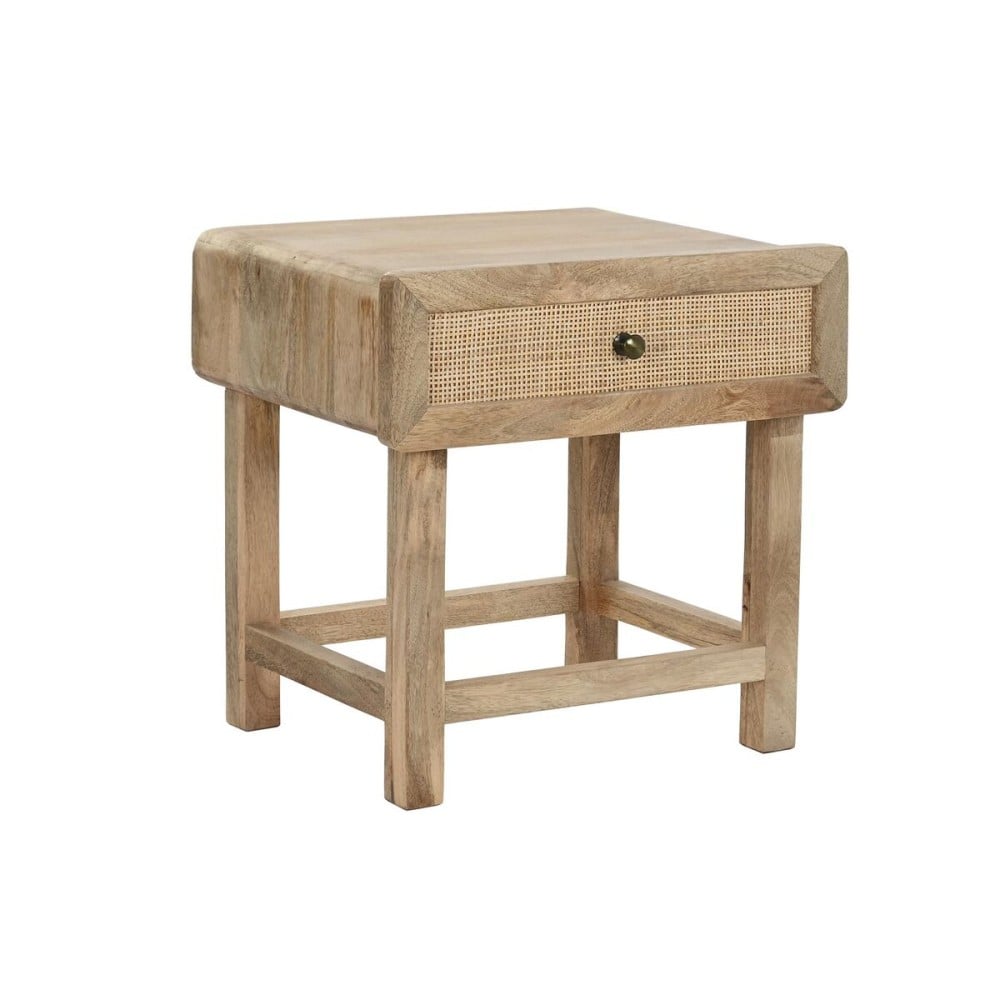 Table de Nuit DKD Home Decor Marron Naturel Bois de manguier 50 x 40 x 50 cm