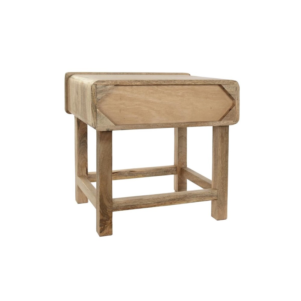 Table de Nuit DKD Home Decor Marron Naturel Bois de manguier 50 x 40 x 50 cm