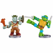 Kampffiguren Teenage Mutant Ninja Turtles Legends of Akedo: Leonardo vs Rocksteady