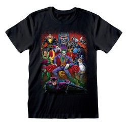 Kurzarm-T-Shirt DC Comics Villains Schwarz Unisex