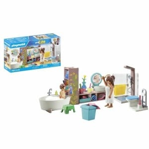 Playset Playmobil 71611 - Bathroom bathtub 55 Pieces