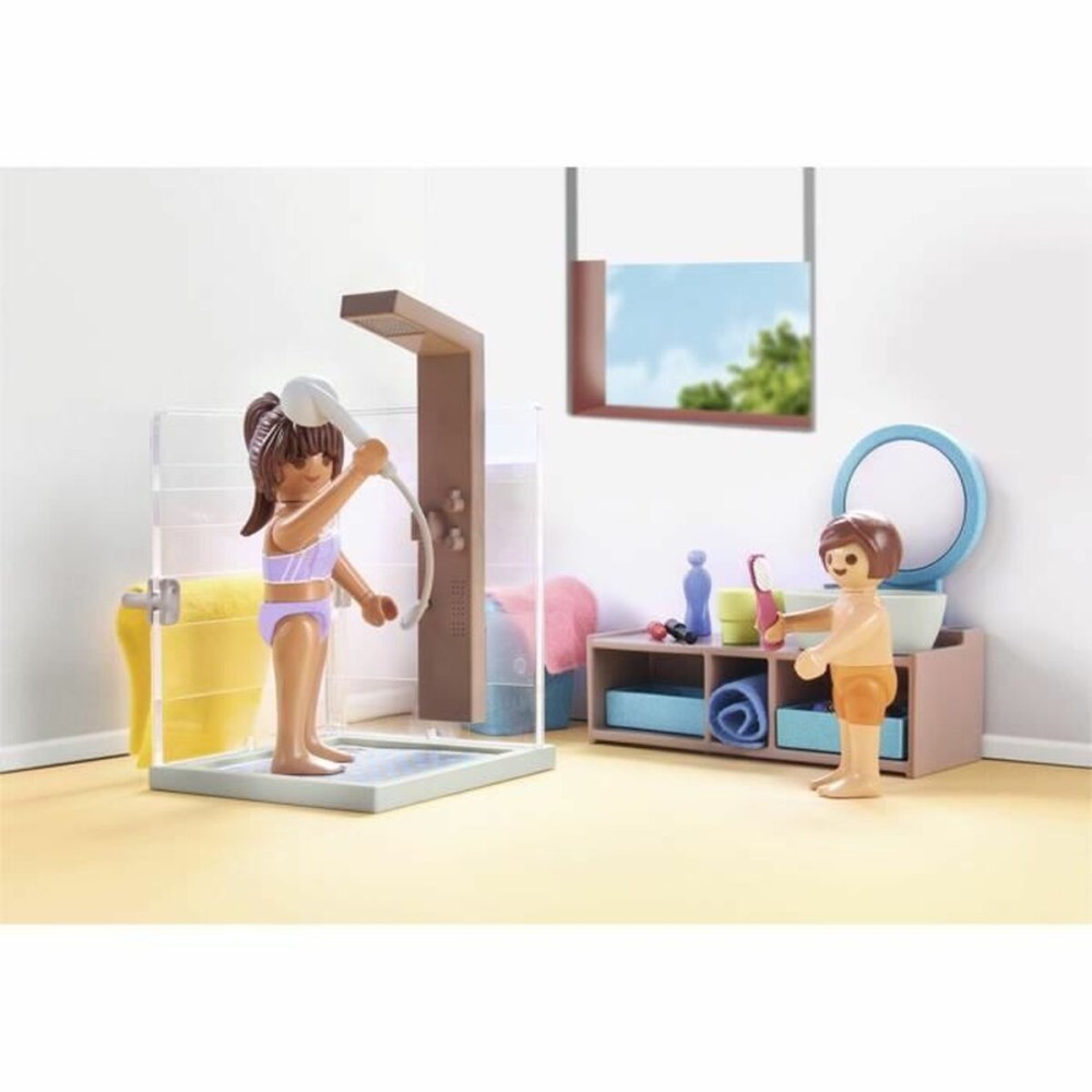 Playset Playmobil 71611 - Bathroom bathtub 55 Pieces