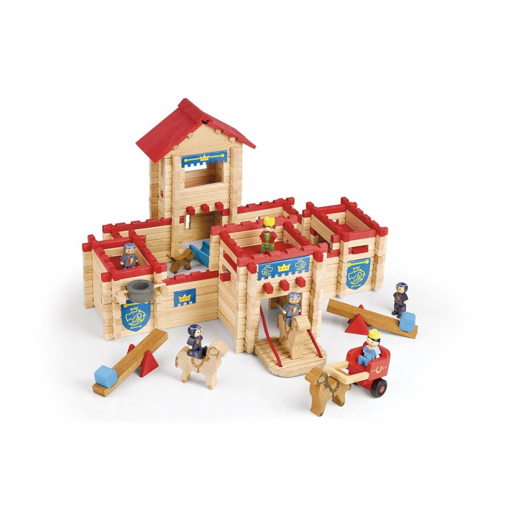 Actionfiguren Jeujura The Wooden Castle Fort  300 Stücke Playset