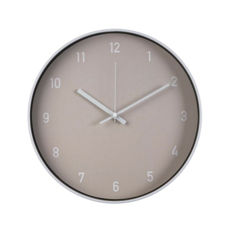 Wanduhr Versa Beige Kristall Kunststoff 4 x 30 x 30 cm