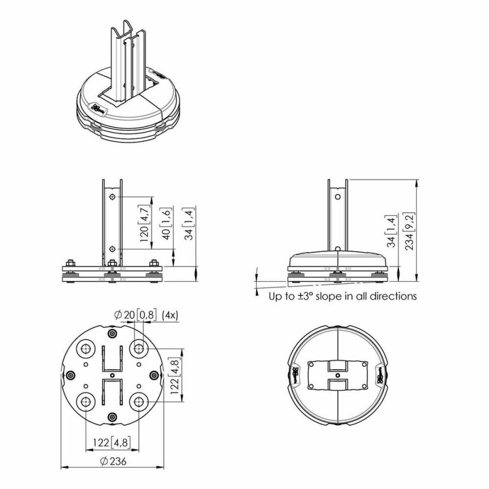 Suspended Panel Assembly Kit Vogel's 7279650