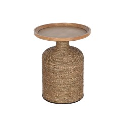 Table d'appoint Home ESPRIT Marron Clair Corde Sapin 44 x 44 x 56 cm