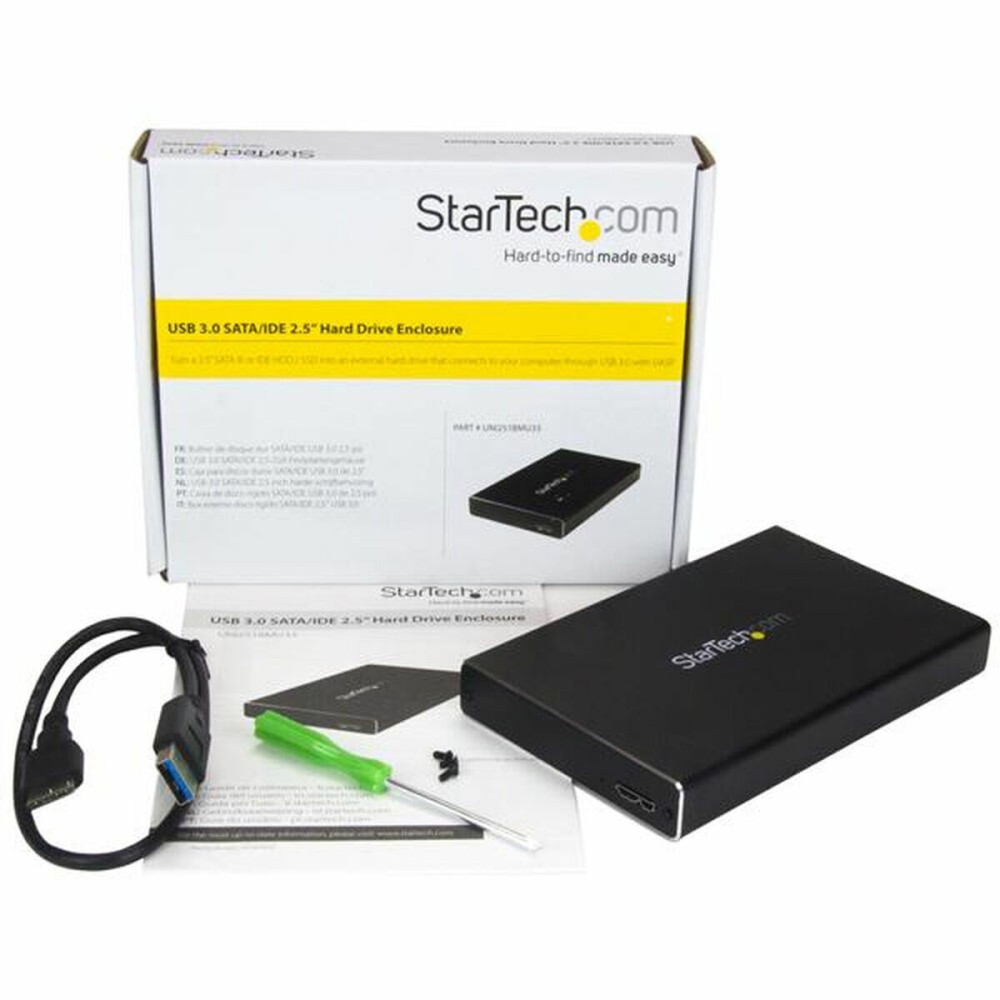 External Box Startech UNI251BMU33 Black USB SATA Micro USB B USB 3.2