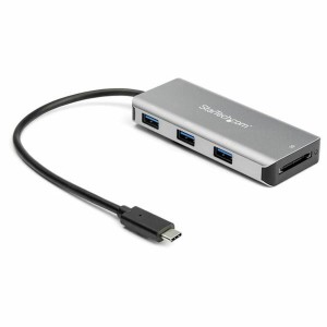 3-Port USB Hub Startech HB31C3ASDMB          Silber