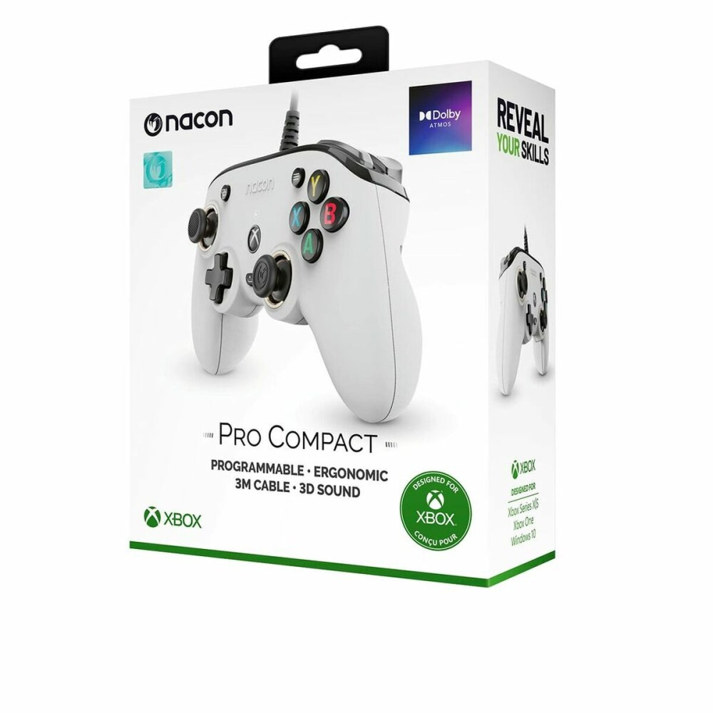 Manette de console de jeux vidéo Nacon XBXPROCOMPACTWHITE  