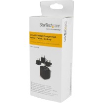 Chargeur mural Startech USB2PACBK            Noir