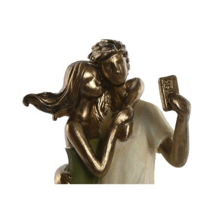 Decorative Figure Home ESPRIT Green Golden 12 x 8,5 x 25,5 cm