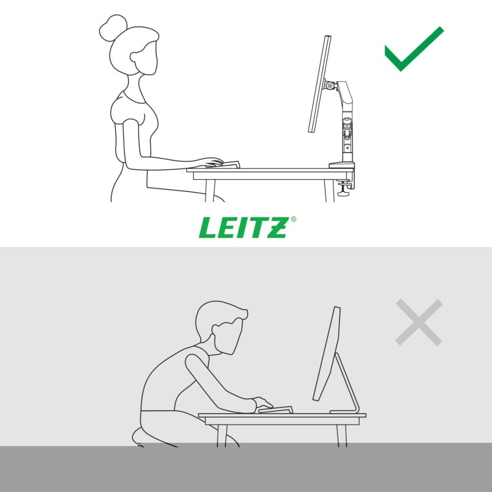 Bildschirm-Träger für den Tisch Leitz Ergo Space Saving 17" 32"