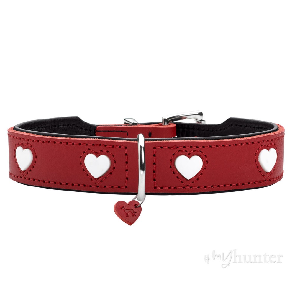 Collier pour Chien Hunter Love S/M 35-40 cm Rojo/Blanco