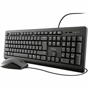 clavier et souris Trust TKM-250 Noir Espagnol Qwerty